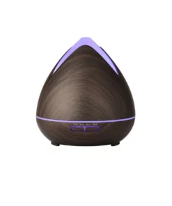 PureSpa Cool Mist Ultrasonic Diffuser with 3 Pack Diffuser Oils Dark Brown
