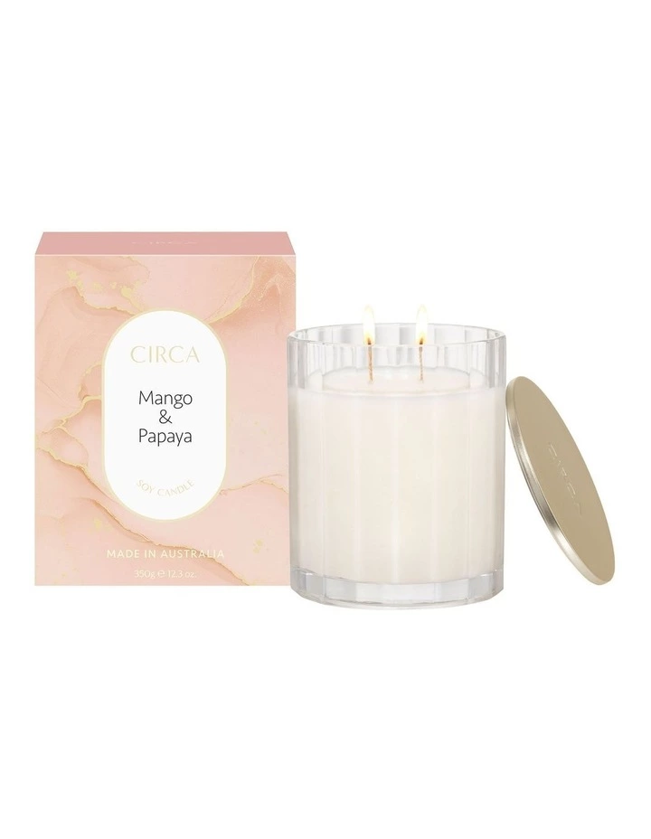 CIRCA Mango & Papaya Scented Soy Candle 350g 1 CIRCA Mango & Papaya Scented Soy Candle 350g