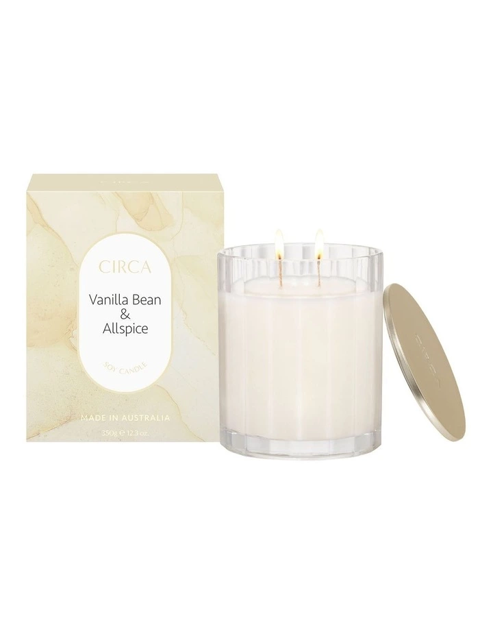 CIRCA Vanilla Bean & Allspice Scented Soy Candle 350g 1 CIRCA Vanilla Bean & Allspice Scented Soy Candle 350g