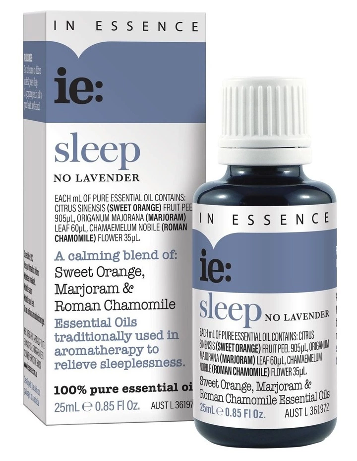 In Essence Sleep No Lavender Pure Essential Oil Blend 25ml 1 In Essence Sleep No Lavender Pure Essential Oil Blend 25ml