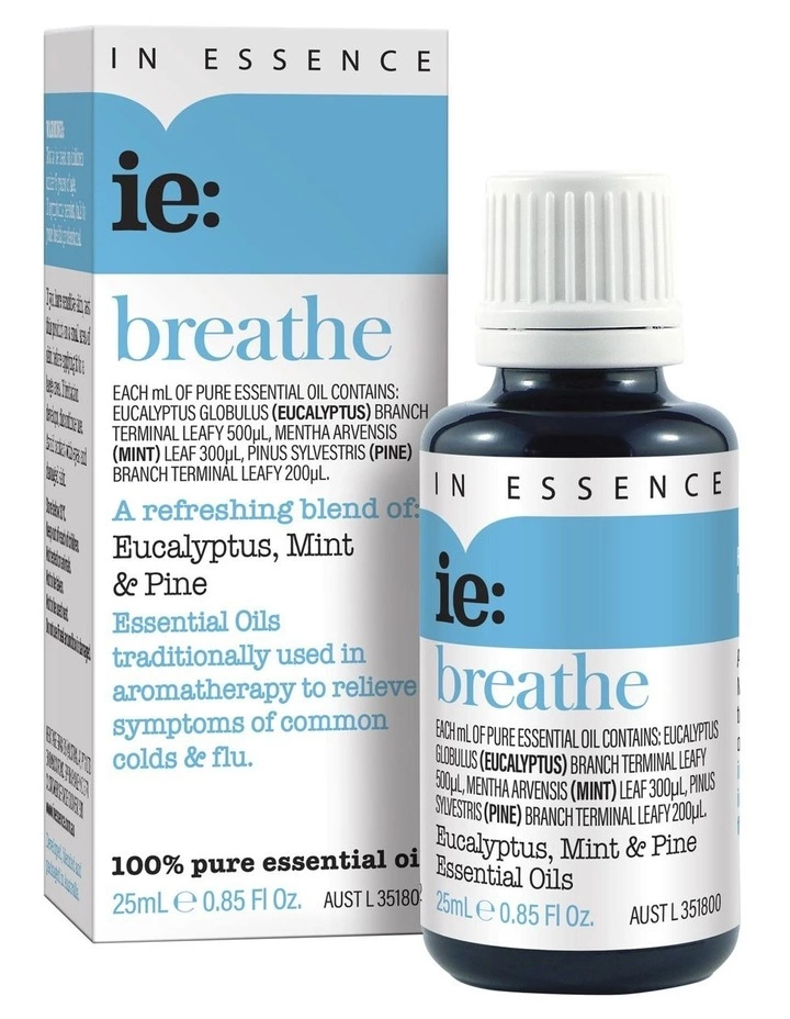 In Essence Breathe Pure Essential Oil Blend 25ml 1 In Essence Breathe Pure Essential Oil Blend 25ml