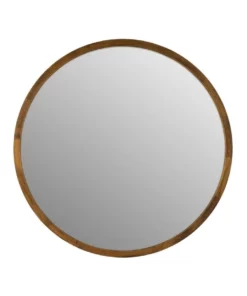 One Six Eight London Tina 95cm Dark Solid Wood Mirror