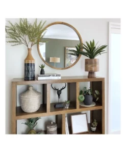 One Six Eight London Tina 95cm Dark Solid Wood Mirror -Home Decor Shop 858929410 4 720x928