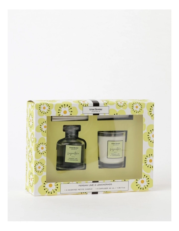 True Home Persian Lime and Lemongrass Petite Candle & Mini Diffuser 2 True Home Persian Lime and Lemongrass Petite Candle & Mini Diffuser - Image 2