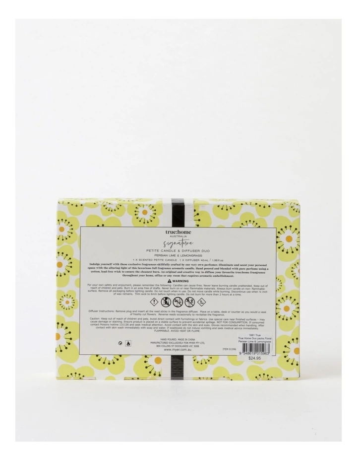 True Home Persian Lime and Lemongrass Petite Candle & Mini Diffuser 5 True Home Persian Lime and Lemongrass Petite Candle & Mini Diffuser - Image 5