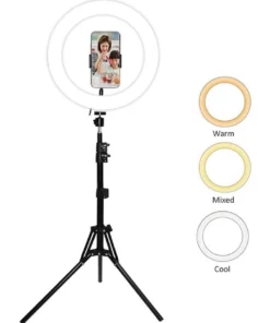 Sansai Dimmable 13W LED Ring Light Tripod Stand f/Photography Makeup Lighting Recording