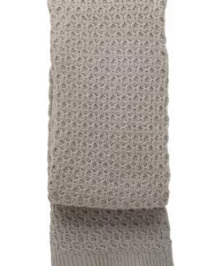 Innovatec Taupe Lattice Knitted Throw Rug