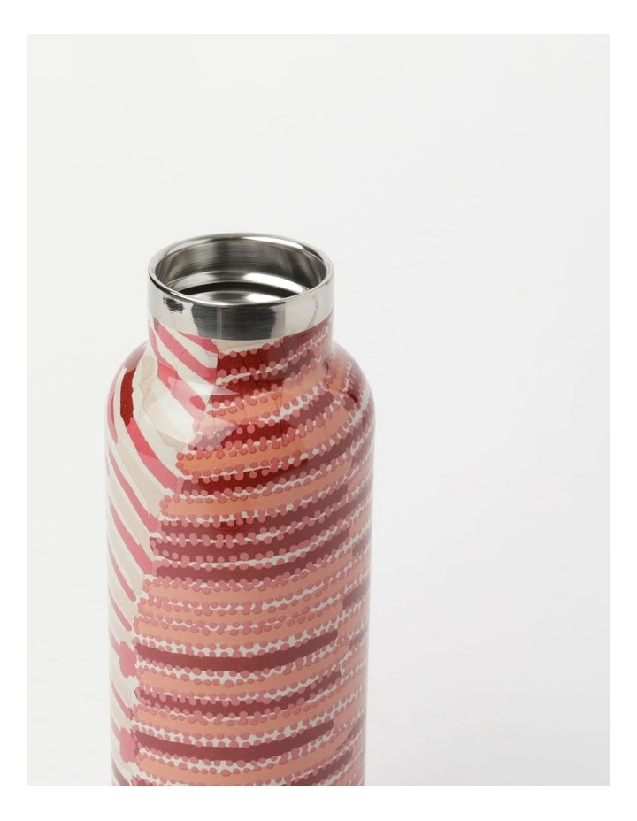 Warlukurlangu Artists x Vue Drink Bottle 600mL Mina Mina Jukurrpa (Mina Mina Dreaming) by Helen Nungarrayi Reed 2 Warlukurlangu Artists x Vue Drink Bottle 600mL Mina Mina Jukurrpa (Mina Mina Dreaming) by Helen Nungarrayi Reed - Image 2