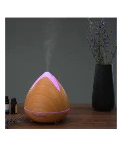 PureSpa Cool Mist Ultrasonic Diffuser with 3 Pack Essential Oils Light Wood -Home Decor Shop 865056160 4 720x928