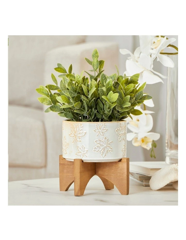 Cooper & Co Artificial Greenery In Ceramic Pot 30cm 2 Cooper & Co Artificial Greenery In Ceramic Pot 30cm - Image 2
