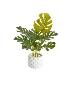 Cooper & Co Artificial Monstera Plant In Ceramic Pot 42cm