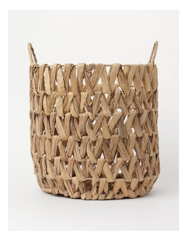 Australian House & Garden Kahlin Water Hyacinth Baskets Set of 3 in Natural 2 Australian House & Garden Kahlin Water Hyacinth Baskets Set of 3 in Natural - Image 2