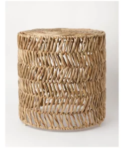 Australian House & Garden Mallabar Woven Nestside Table 45 x 45 x 45cm Large in Natural