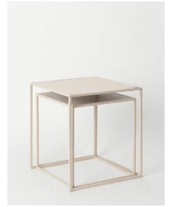 Vue Aere Metal Set of 2 Side Tables in Metailc -Home Decor Shop 865788310 4 720x928