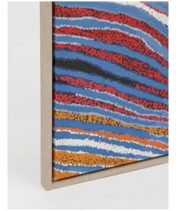 Warlukurlangu Artists x Vue Framed Wall Art 65x45cm Pirlarla Jukurrpa (Dogwood Tree Bean Dreaming) by Liddy Napanangka Walker -Home Decor Shop 865788670 3 720x928