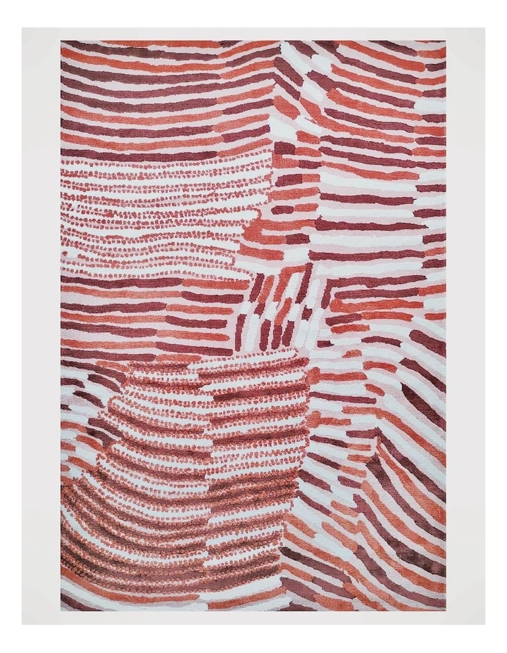 Warlukurlangu Artists x Vue Rug 230x160cm Mina Jukurrpa (Mina Dreaming) by Helen Nungarrayi Reed 1 Warlukurlangu Artists x Vue Rug 230x160cm Mina Jukurrpa (Mina Dreaming) by Helen Nungarrayi Reed