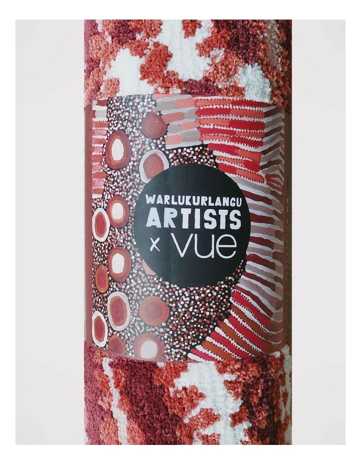 Warlukurlangu Artists x Vue Rug 230x160cm Mina Jukurrpa (Mina Dreaming) by Helen Nungarrayi Reed 5 Warlukurlangu Artists x Vue Rug 230x160cm Mina Jukurrpa (Mina Dreaming) by Helen Nungarrayi Reed - Image 5