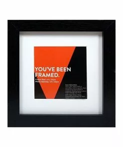 Vue Black Photo Frame 15x15/10x10cm
