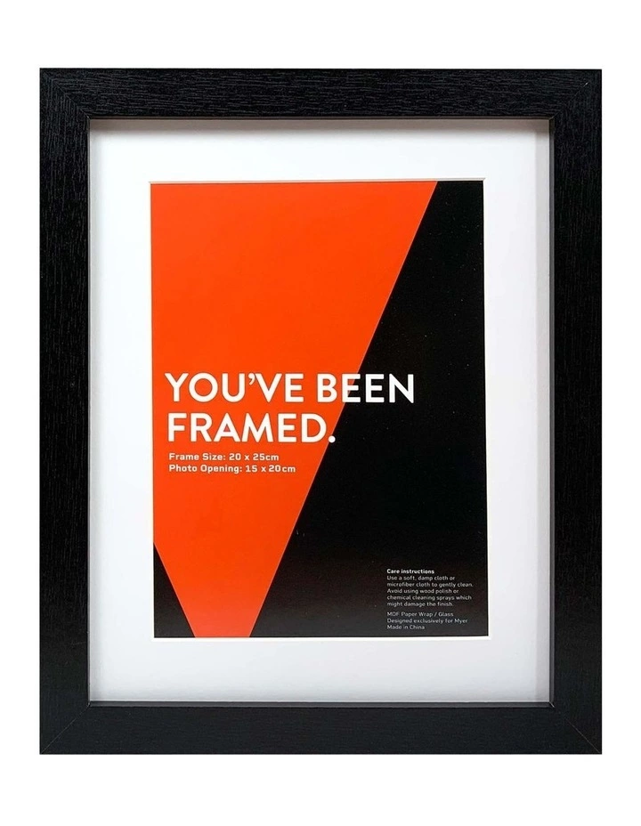 Vue Black Photo Frame 20x25/15x20cm 1 Vue Black Photo Frame 20x25/15x20cm