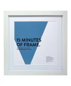 Vue White Photo Frame 25x25/20x20cm