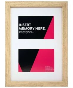 Vue Natural Photo Frame A4/Dbl 10x15cm