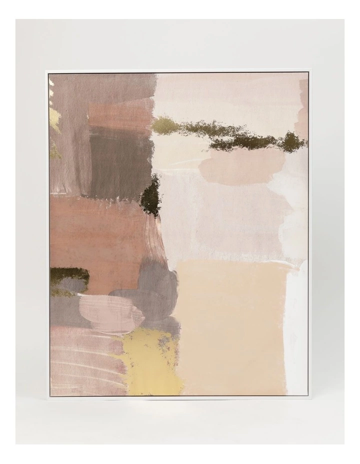 Vue Sentiment Foil Wall Art 102.6x85.1x6.3cm in White Frame 1 Vue Sentiment Foil Wall Art 102.6x85.1x6.3cm in White Frame