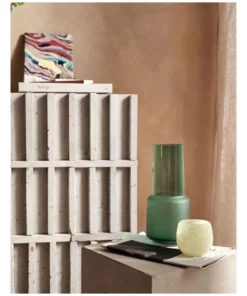 Linen House Draper Vase 28cm In Jade -Home Decor Shop 869256640 3 720x928