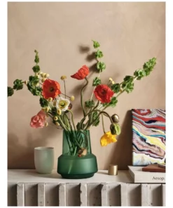 Linen House Draper Vase 18cm In Jade -Home Decor Shop 869256820 3 720x928