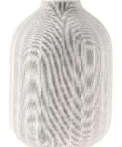 Linen House Haley Vase 24cm In Chalk