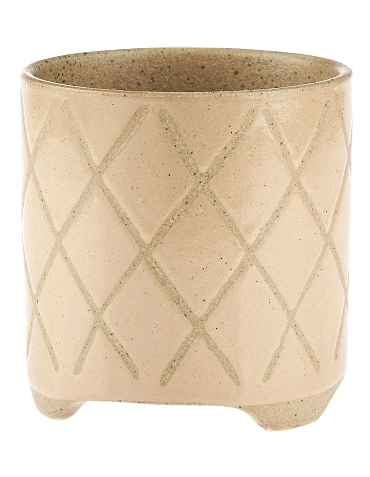 Linen House Estrada Planter Pot 16cm In Caramel 1 Linen House Estrada Planter Pot 16cm In Caramel
