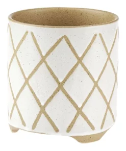Linen House Estrada Planter Pot 12cm In White