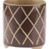 Linen House Estrada Planter Pot 12cm In Coffee