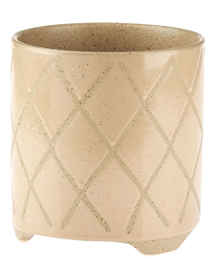 Linen House Estrada Planter Pot 12cm In Caramel 1 Linen House Estrada Planter Pot 12cm In Caramel