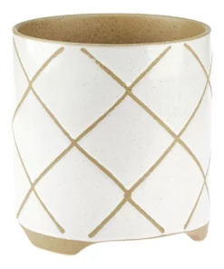 Linen House Estrada Planter Pot 24cm In White