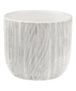 Linen House TaupIn Planter Pot 19cm In White