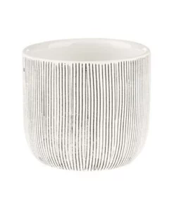 Linen House TaupIn Planter Pot 7.5cm In White
