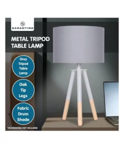 Sarantino Nordic Minimalist Tripod Desk Lamp Metal and Wood 13 Sarantino Nordic Minimalist Tripod Desk Lamp Metal and Wood -Home Decor Shop 869502250 7 720x928