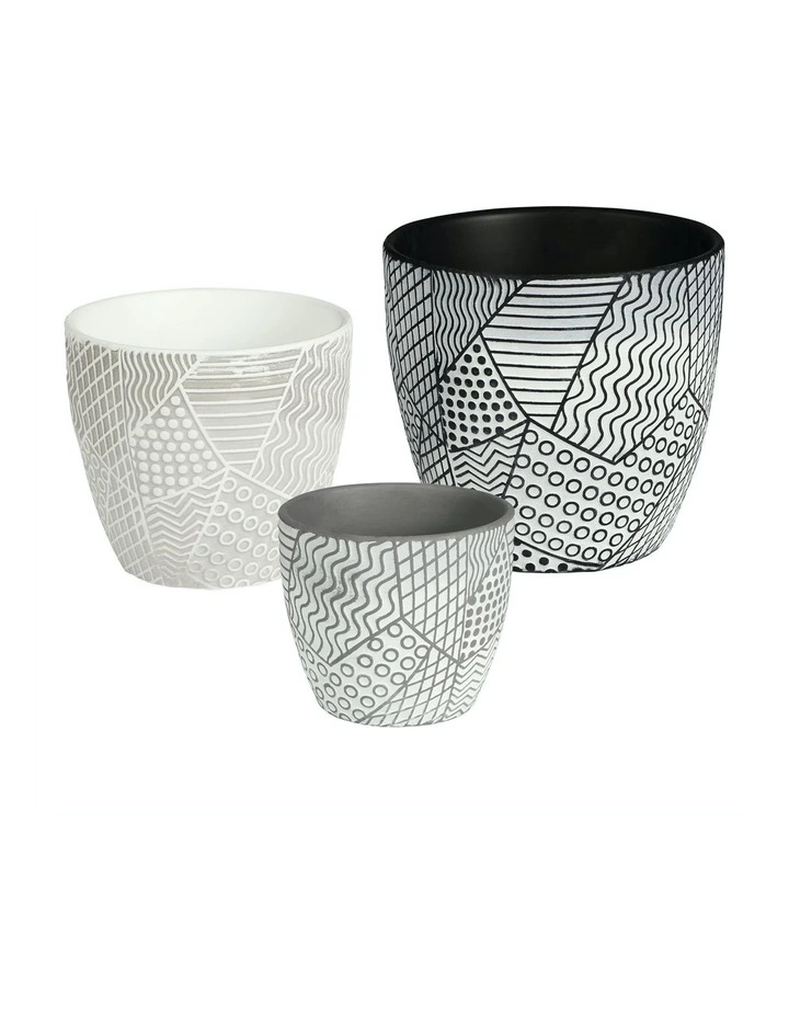 Cooper & Co. Set of 3 Nested Vine Terracotta Pots 1 Cooper & Co. Set of 3 Nested Vine Terracotta Pots