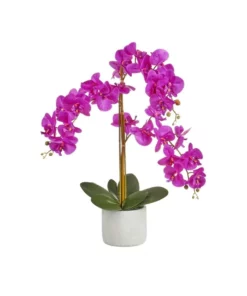 Cooper & Co Artificial Orchid 70cm Purple