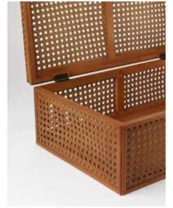 Heritage Argenteau Large Synthetic Rattan Trunk 47x30x16cm: Natural -Home Decor Shop 872996500 4 720x928