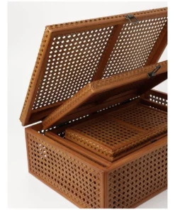 Heritage Argenteau Large Synthetic Rattan Trunk 47x30x16cm: Natural -Home Decor Shop 872996500 6 720x928