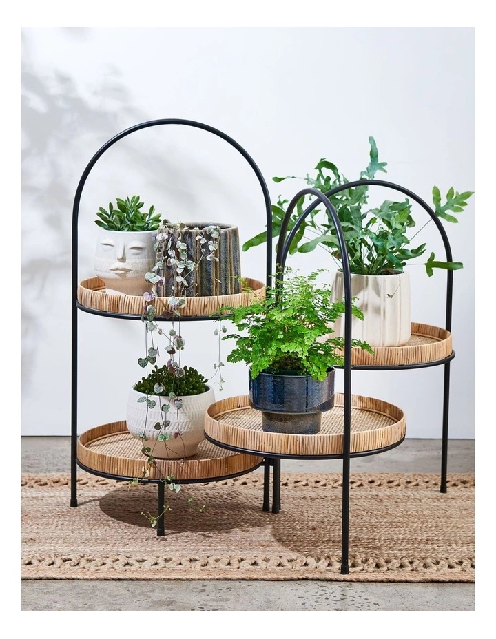 Madras Link Avoca Ceramic Planter D14.5xh14.5cm Blue 3 Madras Link Avoca Ceramic Planter D14.5xh14.5cm Blue - Image 3