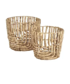 Cooper & Co Pot Of Gold Basket Set Of 2 Natural
