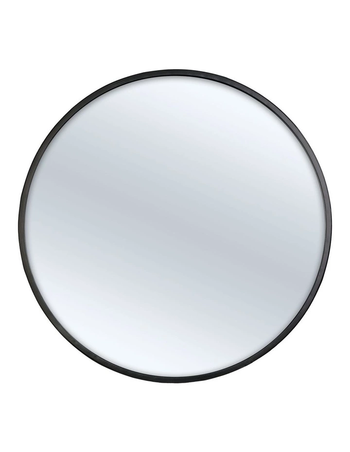 Cooper & Co Oberon Round Iron Indoor Outdoor Mirror Black 1 Cooper & Co Oberon Round Iron Indoor Outdoor Mirror Black