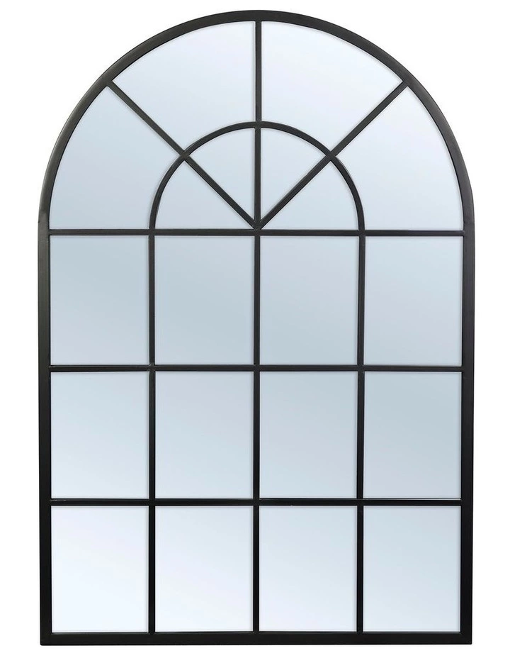 Cooper & Co Grace Large Arch Iron Indoor Outdoor Mirror Black 1 Cooper & Co Grace Large Arch Iron Indoor Outdoor Mirror Black