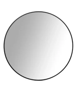 Cooper & Co Bellevue Round Wall Mirror 60cm Black