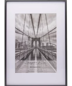Cooper & Co A3 Matt To A4 Premium Metallicus Metal Photo Frames Black