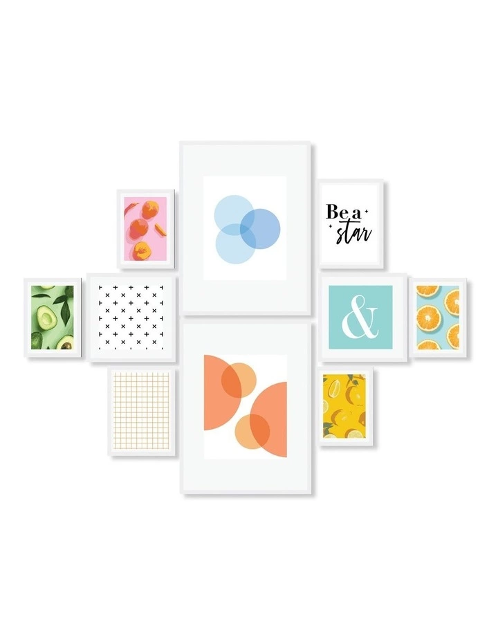 Cooper & Co Instant Gallery Wall 10 Piece Frame Set White 1 Cooper & Co Instant Gallery Wall 10 Piece Frame Set White