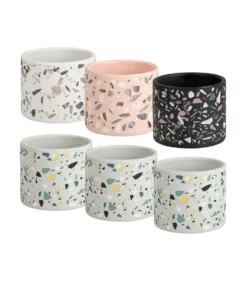Cooper & Co Terrazzo Pots Set Of 6