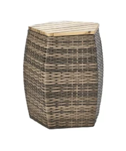 Cooper & Co Barnes Storage Stool Brown